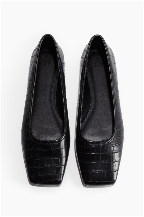 Балетки с квадратным носком 1290716001 - Фото 13798889