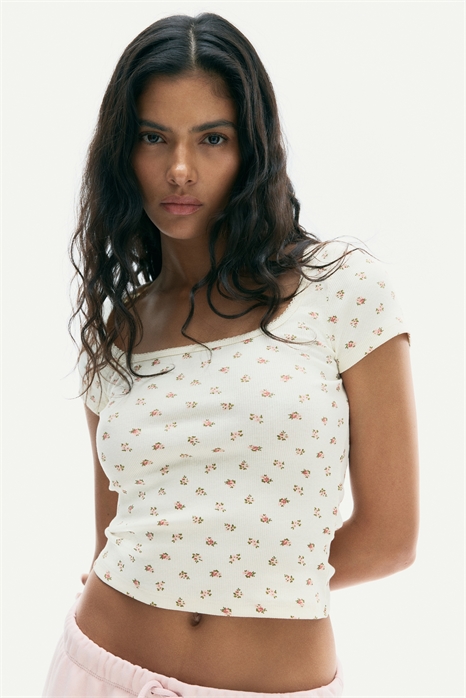 Ребристая футболка с отделкой пико 1292589005 - Фото 13798972