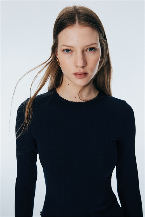 Топ из пуантельевого трикотажа 1296047002 - Фото 13799155