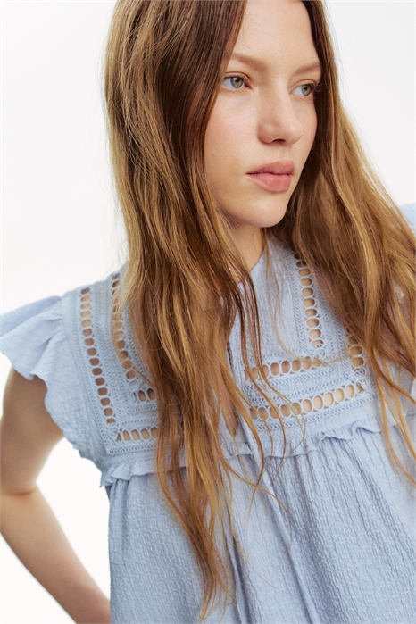 Топ из текстурированного трикотажа 1300096003 - Фото 13799378