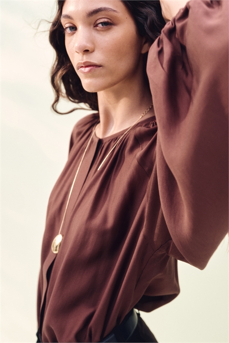 Блузка в стиле оверсайз 1295101003 - Фото 13801814