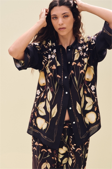 Рубашка оверсайз 1295520001 - Фото 13801826