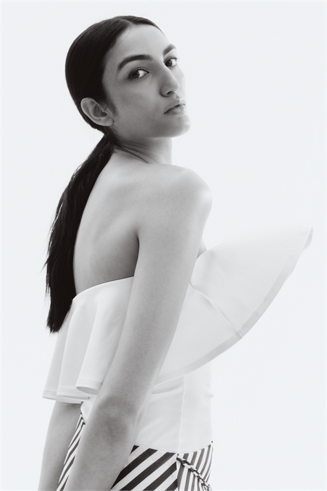 Топ-бандо из интерлока с воланами 1295751003 - Фото 13802245