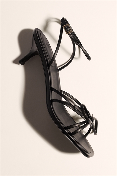 Сандалии на каблуке с декором в виде банта 1222996003 - Фото 13802674