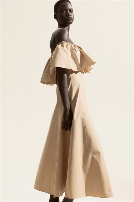 Платье с воланами на плечах 1301259001 - Фото 13804248