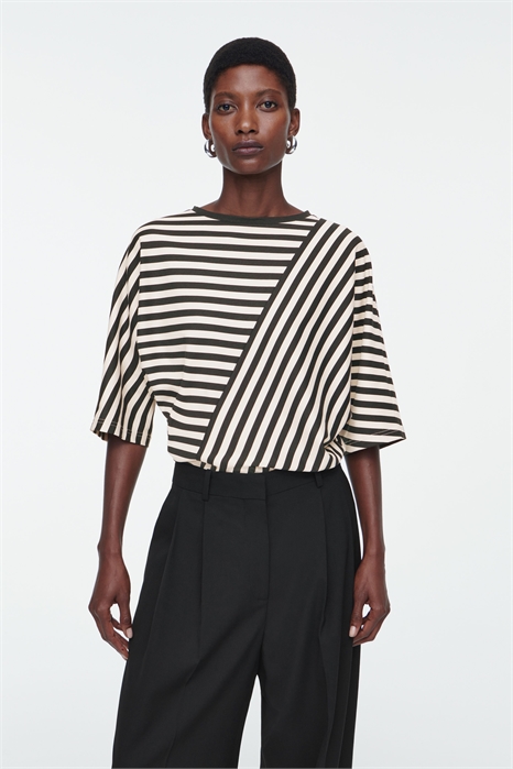 Футболка в полоску с панелями 1241780001 - Фото 13804739