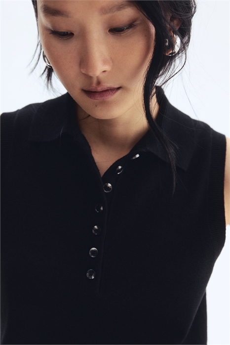 Свитер-жилет с воротником 1296259005 - Фото 13806506