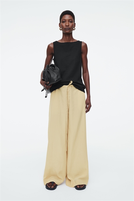 Широкие брюки с утягивающим поясом 1252695001 - Фото 13807477