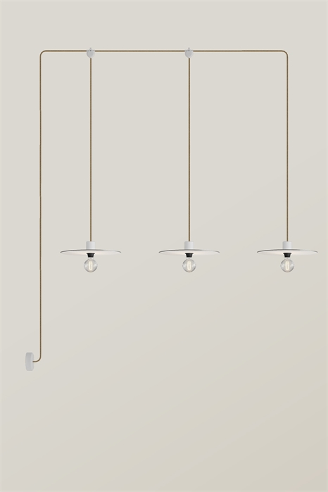 Наружный подвесной светильник -3 подвеса с лампочками 1221061001 - Фото 13809440