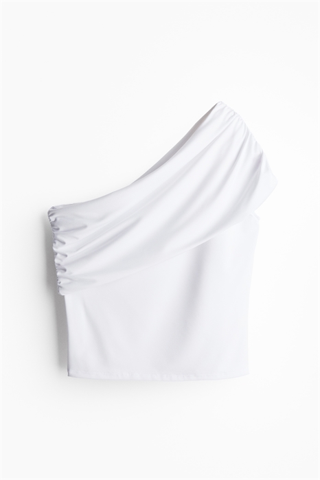 Топ на одно плечо с откидным краем 1254681002 - Фото 13809755