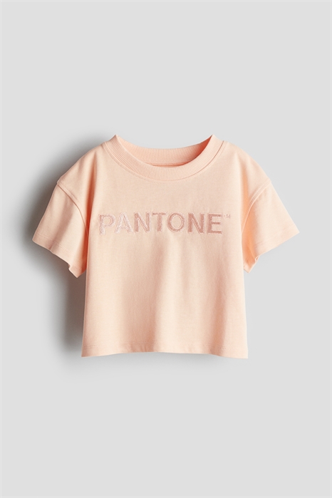 Топ из джерси с текстовой вышивкой 1240517001 - Фото 13810506