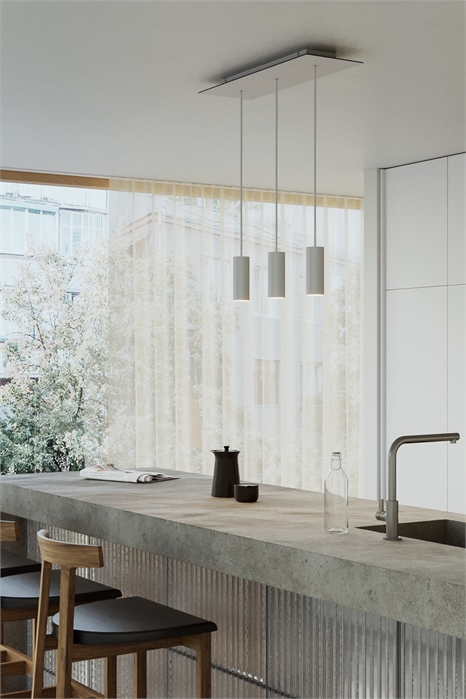 Металлический потолочный светильник с 3 точечными светильниками 1204339002 - Фото 13810735