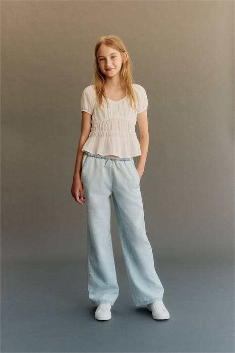 Джинсы с широкими штанинами 1292728001 - Фото 13811001