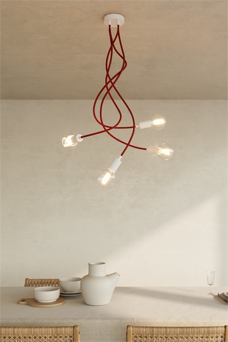 Гибкий потолочный светильник с 4 лампочками 1204377001 - Фото 13811021