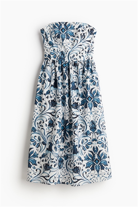 Хлопковое платье-бандо 1241399004 - Фото 13811064