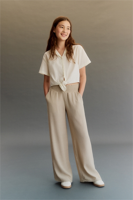 Брюки из мятой ткани 1281788005 - Фото 13811449