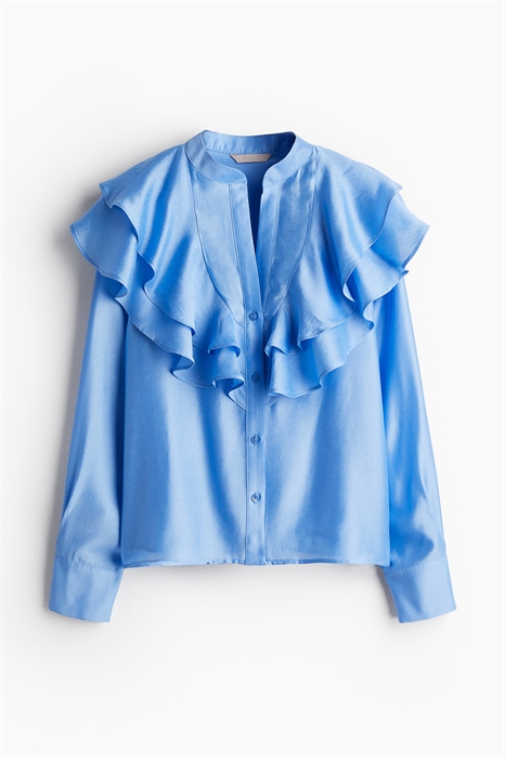 Блузка с отделкой воланами 1254886003 - Фото 13811653