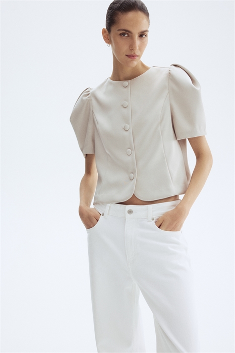 Блузка с пышными рукавами 1302511003 - Фото 13812290