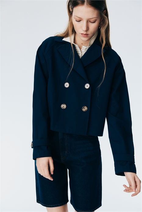 Короткий тренч 1259401006 - Фото 13814828