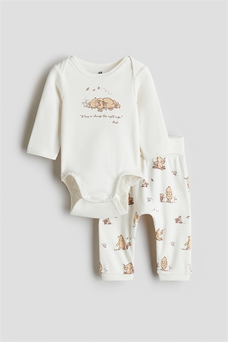 Комплект из 2 частей из набивного хлопка 1290234001 - Фото 13815342