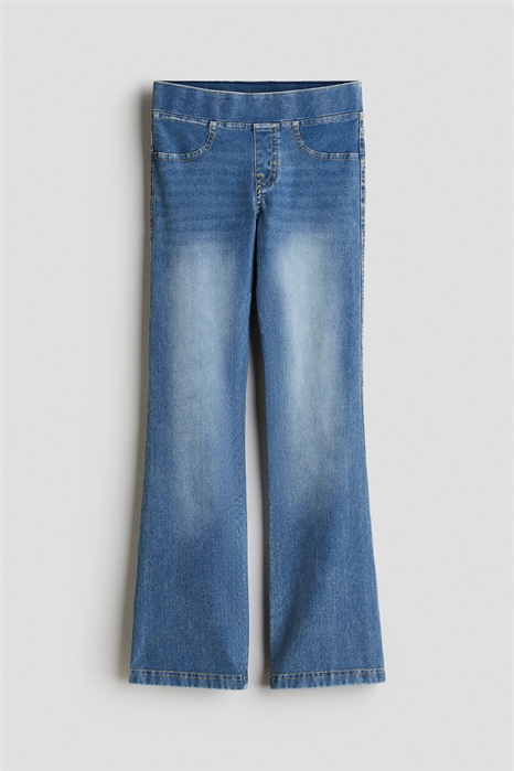 Расклешенные джеггинсы из джинсовой ткани 1291061003 - Фото 13815427