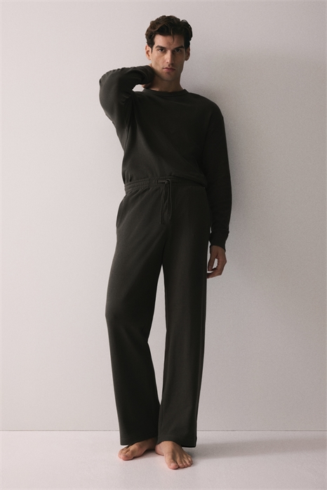 Верх и низ пижамы из вафельного хлопка 1294384002 - Фото 13815852