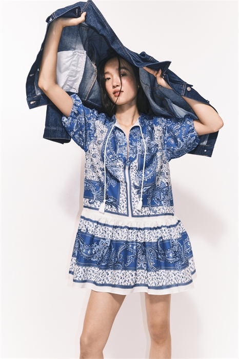 Платье с расклешенным верхом 1295461001 - Фото 13816024