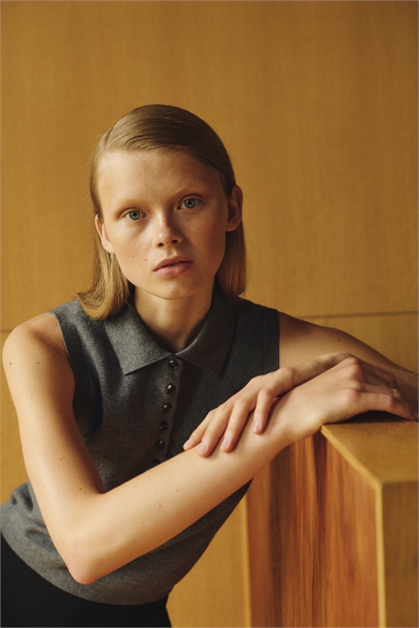 Свитер-жилет с воротником 1296259001 - Фото 13816124