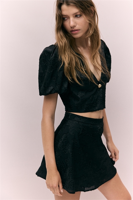 Мини-юбка из жаккардового плетения 1298396001 - Фото 13816457