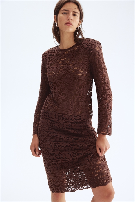 Кружевная блузка с подплечниками 1309155002 - Фото 13817049