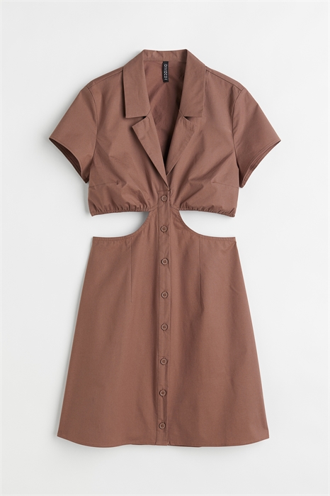 Платье-рубашка из поплина 1067254001 - Фото 13817407