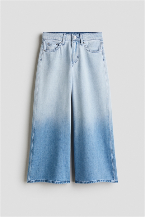 Джинсы с широкими штанинами артикул 1281815005