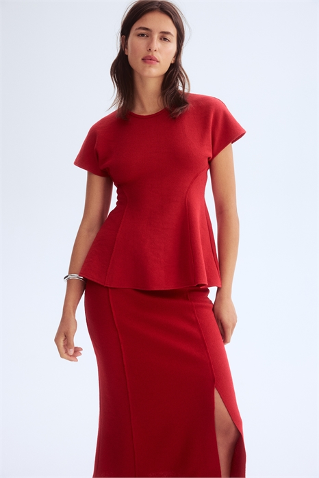 Расклешенный топ из тонкого трикотажа 1305878001 - Фото 13823051