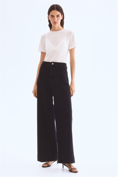 Широкие высокие джинсы 1261750012 - Фото 13825170