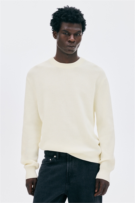 Джемпер с ребристой вязкой Regular Fit 1286505002 - Фото 13825428