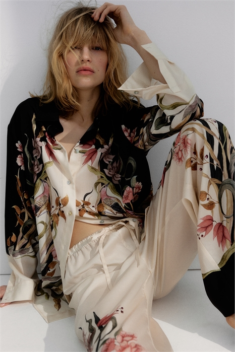 Длинная рубашка с принтом 1288634002 - Фото 13825512