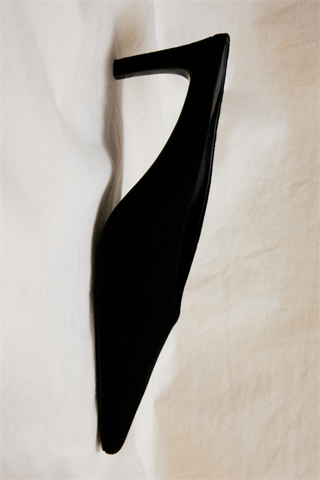 Заостренные замшевые мюли 1291732002 - Фото 13825707