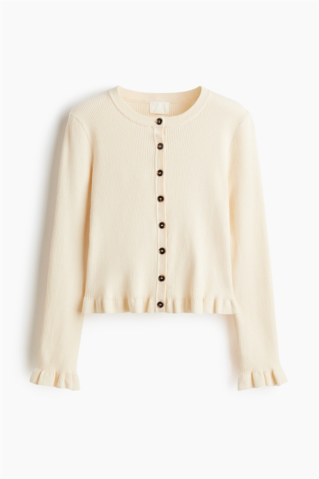 Кардиган с ребристой вязкой 1295387003 - Фото 13825992