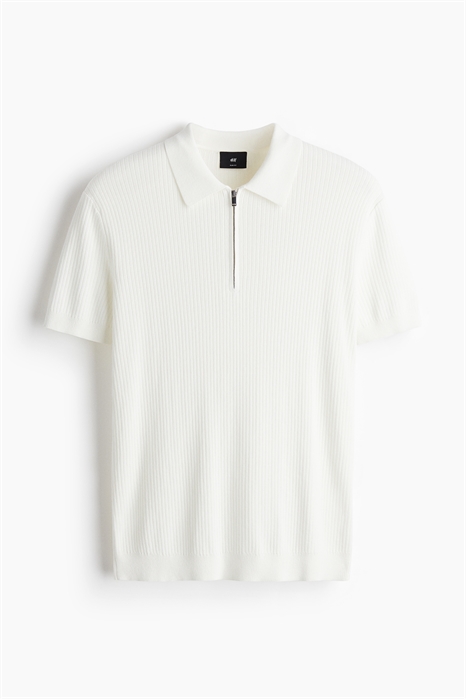 Рубашка-поло Slim Fit с застежкой на молнию 1296609001 - Фото 13826130