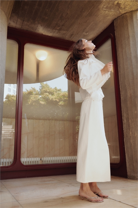 Джинсовая юбка-миди 1297110001 - Фото 13826170