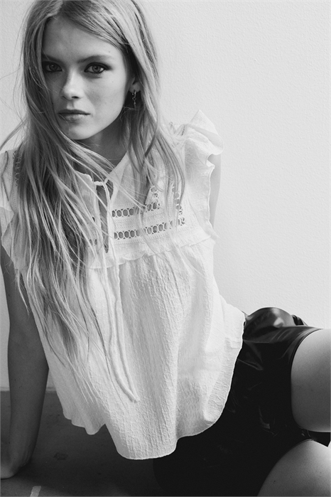 Топ из текстурированного трикотажа 1300096001 - Фото 13826297