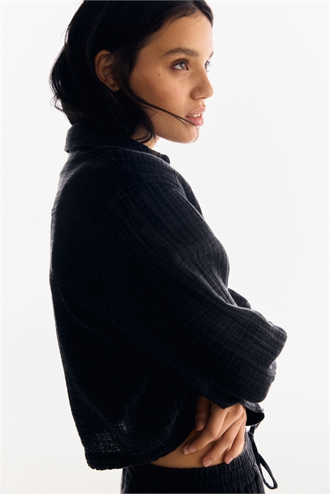 Рубашка из хлопкового муслина 1304352001 - Фото 13826545