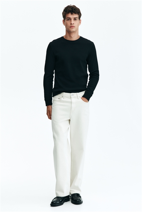 Топ из вафельного джерси Slim Fit 0795243001 - Фото 13827824