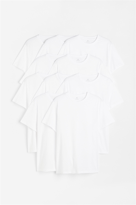 Футболки с круглым вырезом 10 штук в упаковке 0975620021 - Фото 13828623