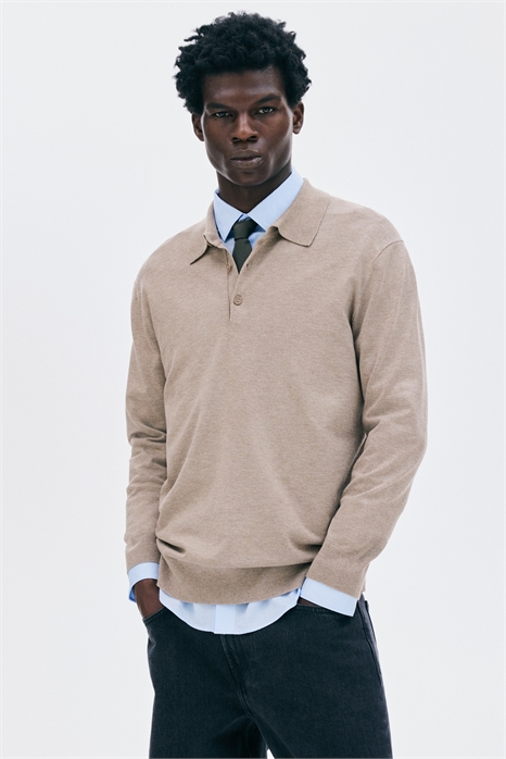 Рубашка-поло из тонкого трикотажа Regular Fit 1286502002 - Фото 13829785