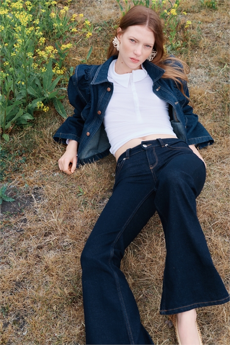 Расклешенные низкие джинсы 1293853009 - Фото 13830142