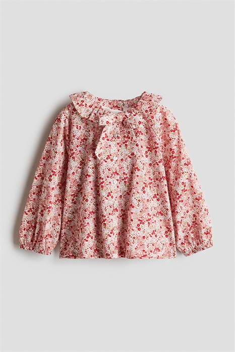 Хлопковая блузка с оборками 1299791001 - Фото 13830687