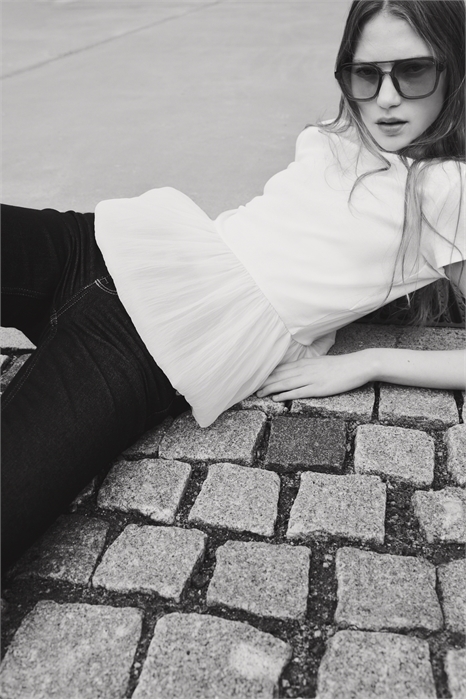 Топ с пузырчатым подолом 1308418001 - Фото 13831151