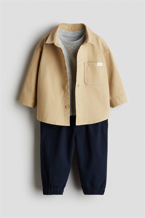 Хлопковый комплект из 3 предметов 1297812001 - Фото 13831557