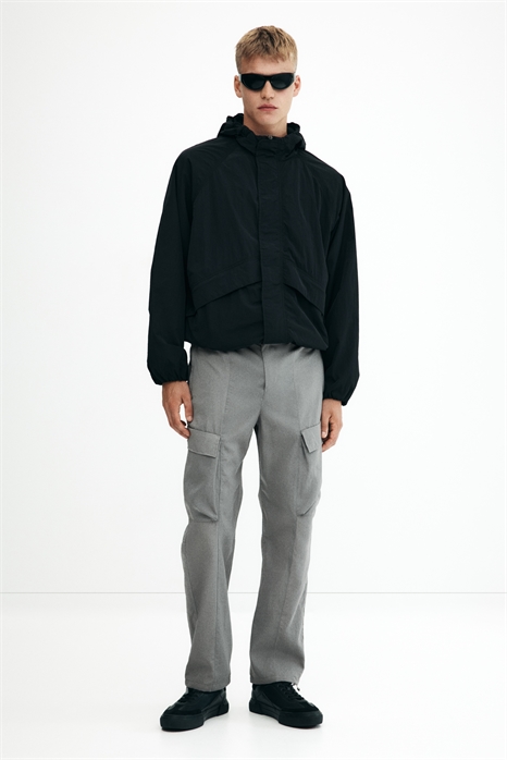 Нейлоновые брюки-карго с расслабленной посадкой 1292108002 - Фото 13832184